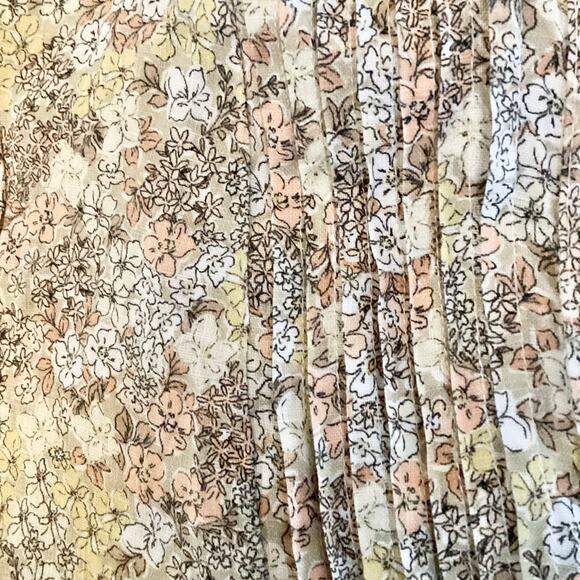 We Are Kindred Madeline Floral Linen Pintuck Pleated Mini Dress US 6 - Picture 7 of 8